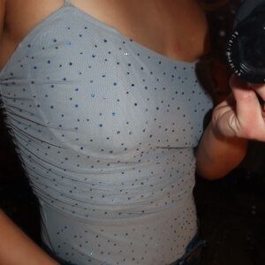 Windsor Gray Rhinestone Women's Bodysuit